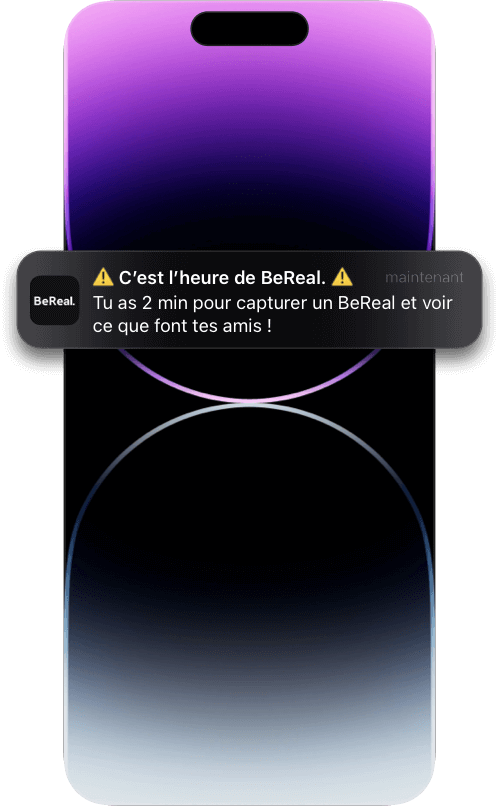 Iphone BeReal Screen 1 fr